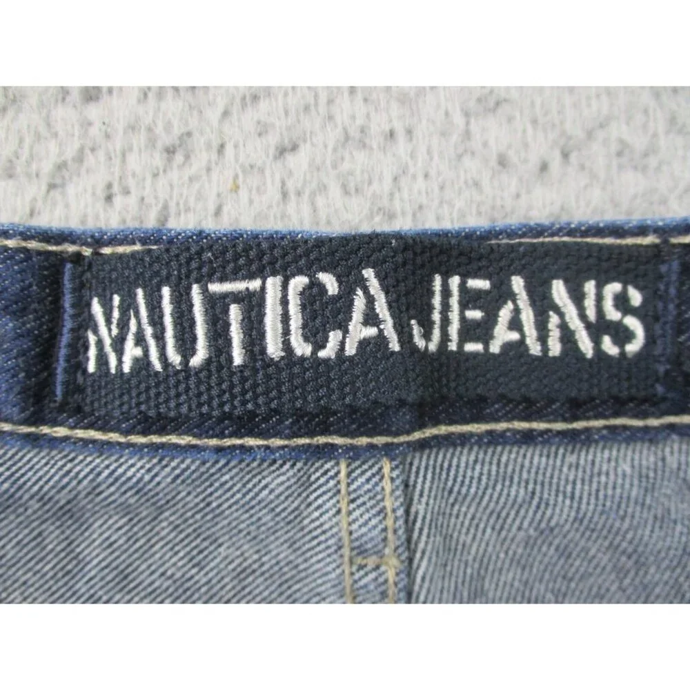 Mens 36x34 Blue Nautica Carpenter Jeans Hammer‎ Loop Relaxed Fit Garage Pants